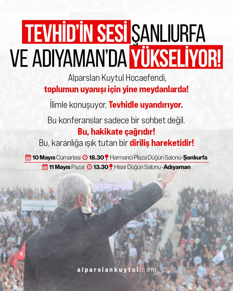MeryemBursa5's tweet photo. @furkanhareketi UrfaveAdıyaman Konferansları 
#FurkanKonferansları https://t.co/zn9s1GSWf7