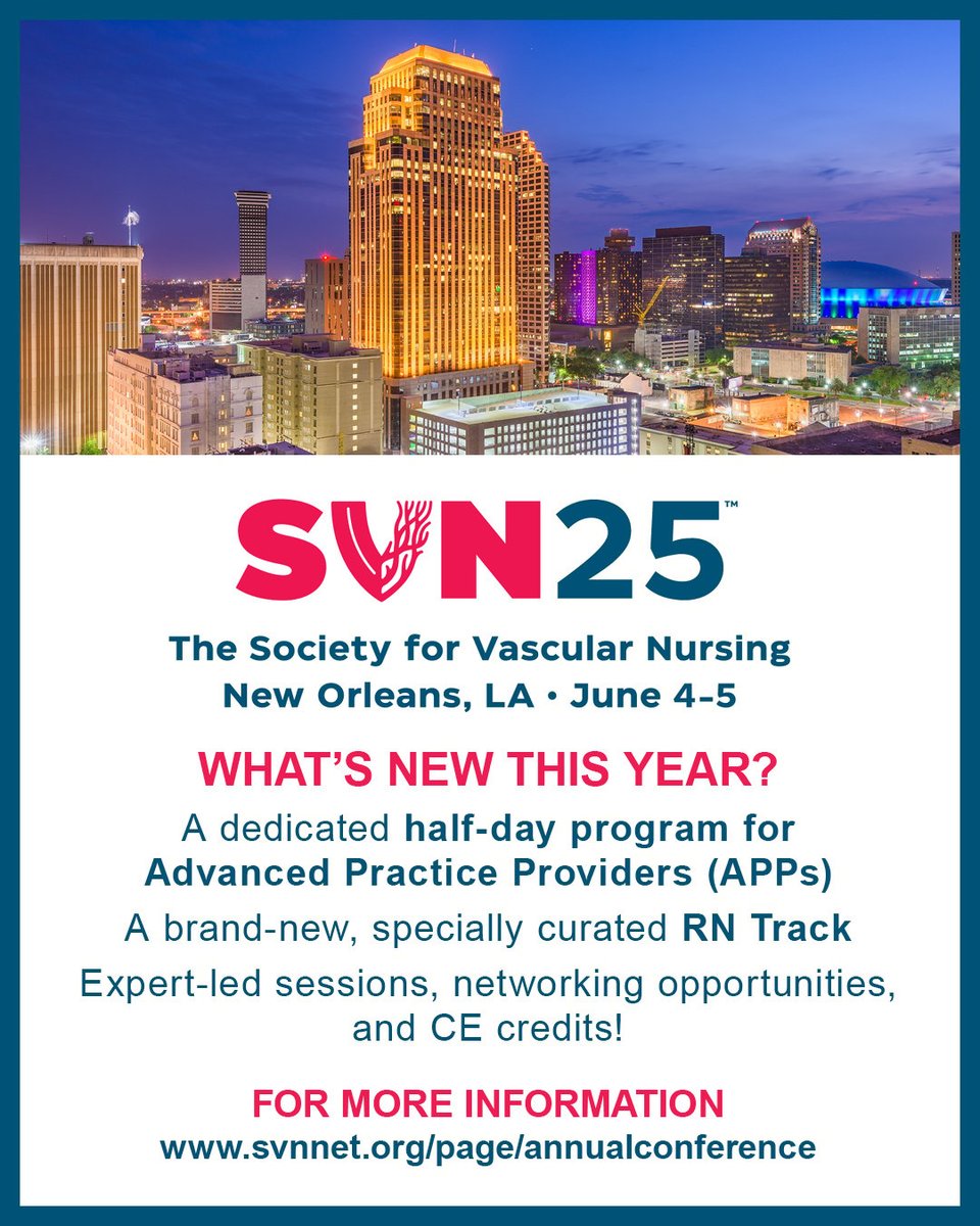 ISET (@isetnews) on Twitter photo Join us at the SVN Annual Conference — the premier event for vascular APPs and nursing professionals! Get ready for expert-led sessions, hands-on workshops, networking opportunities, and the latest updates in vascular care. Secure your spot today: hubs.ly/Q03kV7Kb0 Join us at the SVN Annual Conference — the premier event for vascular APPs and nursing professionals! Get ready for expert-led sessions, hands-on workshops, networking opportunities, and the latest updates in vascular care. Secure your spot today: hubs.ly/Q03kV7Kb0