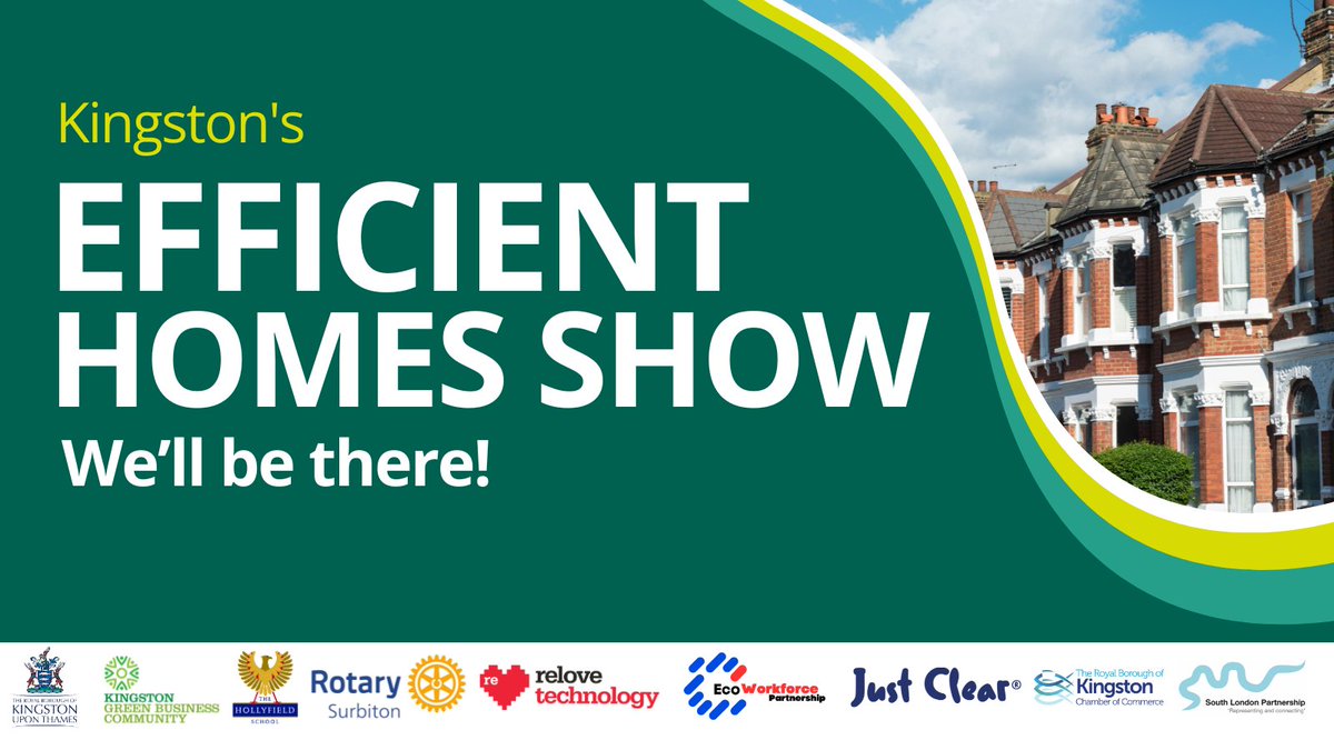 Retrofits, insulation, energy audits and more, a fantastic space to find what you need and lots of local expertise from exhibitors.

See more about the event and book your FREE tickets here: eventbrite.co.uk/e/kingstons-ef…

#KingstonEHS #GreenerKingston #CircularEconomy #Electrical