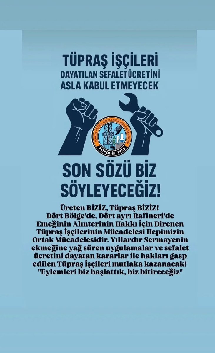 #tuprsiscisidireniyor