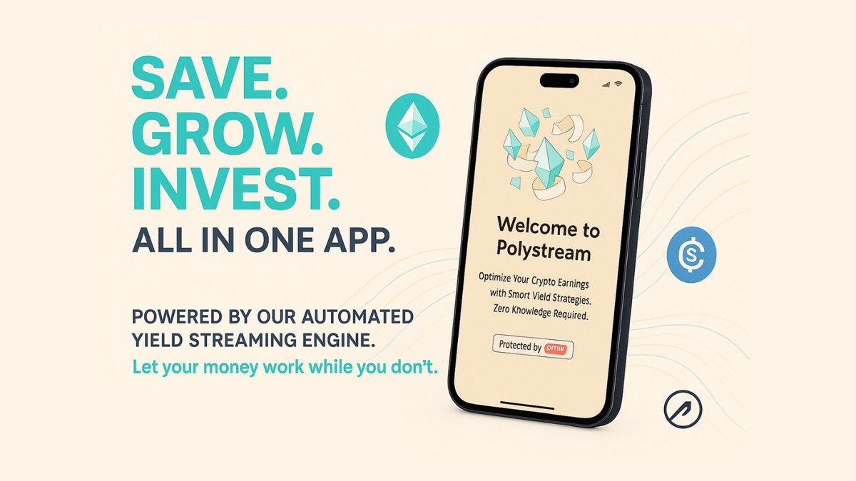 polystream_xyz's tweet image. Automatic yield rebalancing and smart investing, all in one app.
📩 DM us if you want to join our alpha testing group!