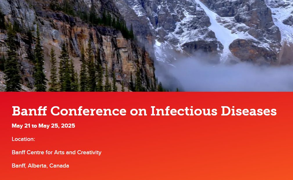 Starting in 2 weeks, the Banff Conference on Infectious Diseases (BCID) will have a variety of expert speakers and sessions focused on pathogenesis research and other aspects of infectious diseases and host defenses.

Click to learn more and register: cumming.ucalgary.ca/events/banff-i…