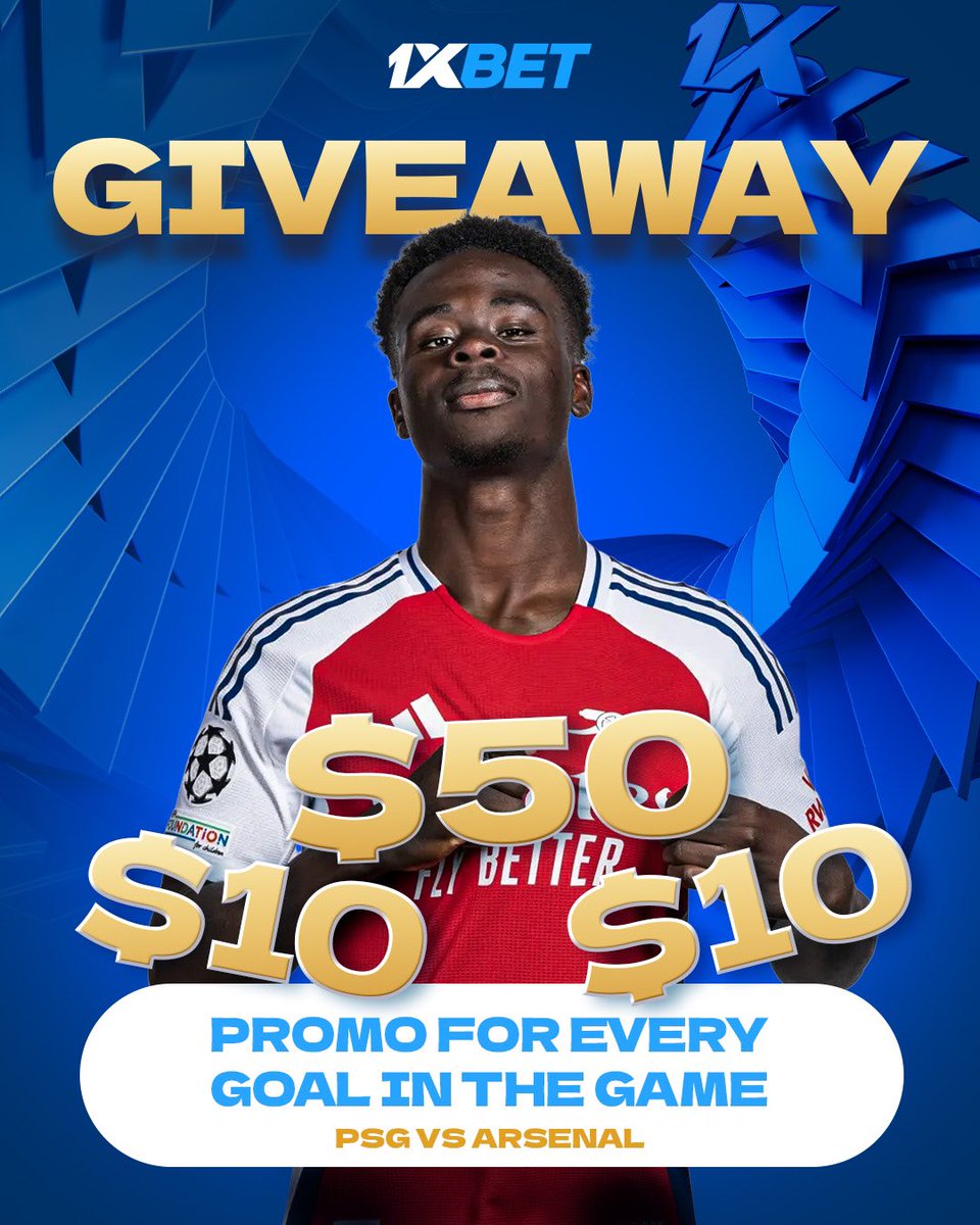1xBet_Eng's tweet image. Let’s start #ChampionsChallenge 🏆 

We’ve got something interesting for you:

• $10 promo for every goal in this game 
• $50 promo for the ONE &amp;amp; ONLY follower who can guess which player will score in this game!

333 ❤️ to double the promo for every goal in the game 

Deal?