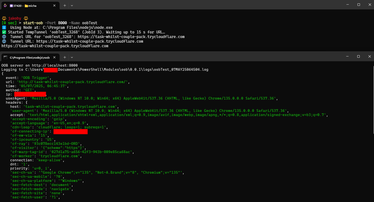 I_Am_Jakoby's tweet image. In the last 24 hours I have published 6 more powershell modules for bug bounty hunting! These are the very same custom tools I used to find my first critical bounty with Microsoft.
Below I will lightly go over them and share some of their functionalities, and the power in…