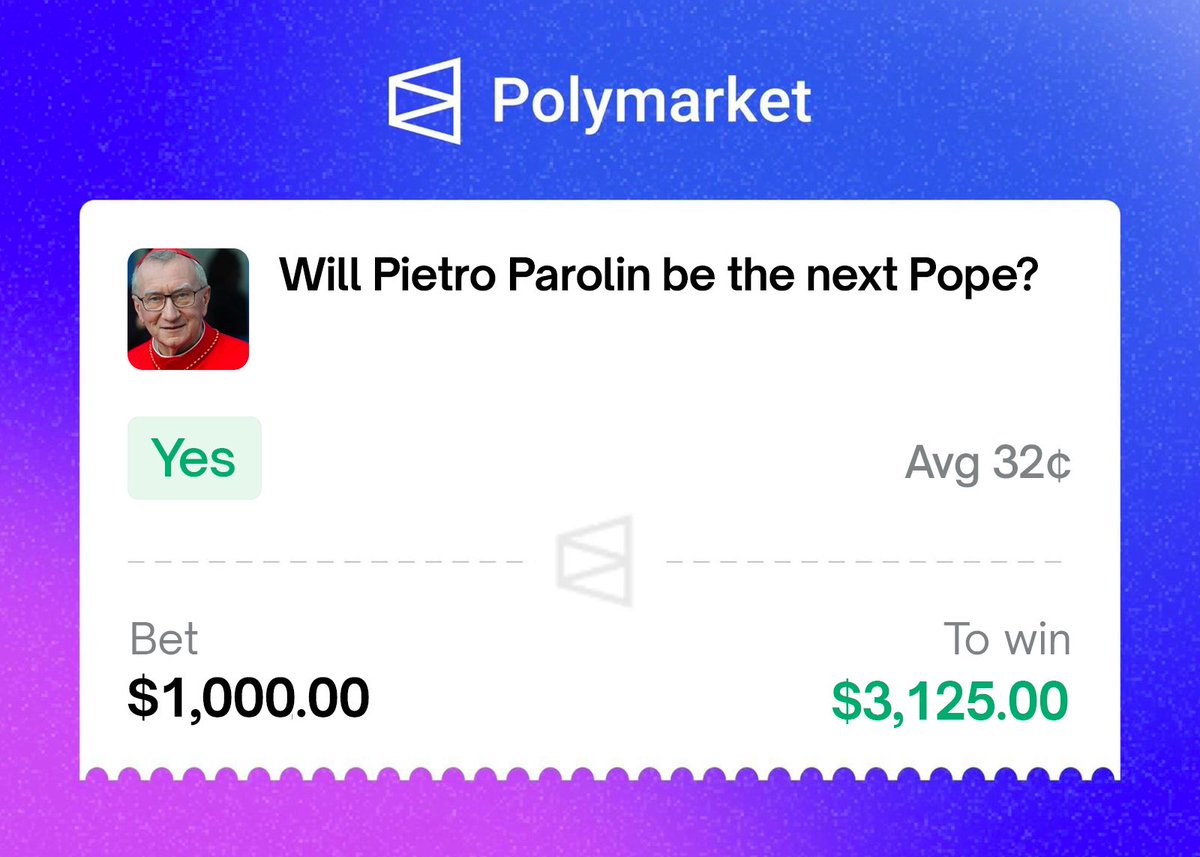 Put my rent on the next pope 😭