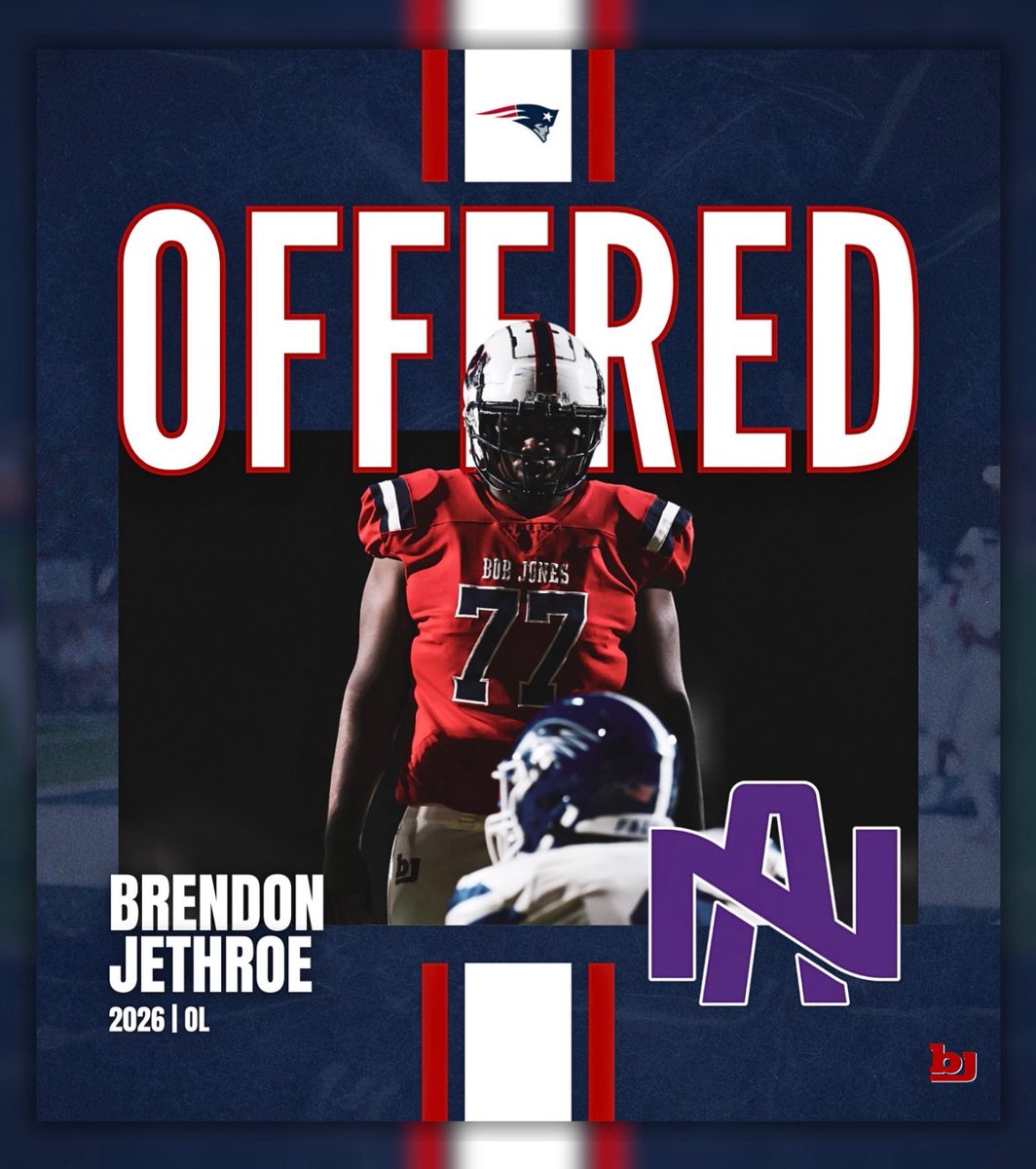 Bob Jones Football (@bjhs_football) on Twitter photo Congratulations to Brendon Jethroe on earning an offer from UNA!
#EAT | #BJP | <a href="/BJRecruiting/">Bob Jones High School Football Recruiting</a> Congratulations to Brendon Jethroe on earning an offer from UNA!
#EAT | #BJP | <a href="/BJRecruiting/">Bob Jones High School Football Recruiting</a>