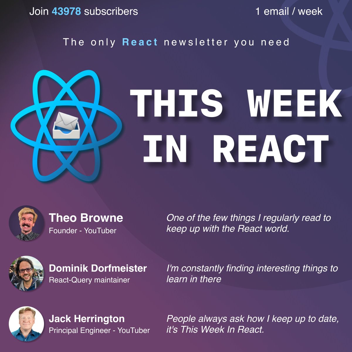 sebastienlorber's tweet image. This Week In React 233

=&amp;gt;&amp;gt;&amp;gt; thisweekinreact.com/newsletter/233

⚛️ 
- Server Components
- Next.js
- Unhead
- Compiler
- Shadcn
- Relay
- Mantine
📱
- Expo
- WebGPU / Skia Graphite
- Apple fees
- Reanimated