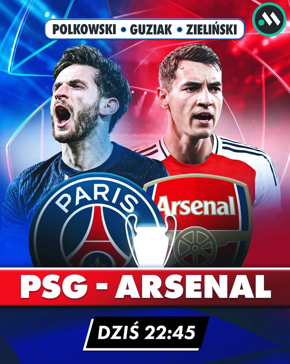 🌟 PÓŁFINAŁ LIGI MISTRZÓW 🌟

PSG 🇫🇷 - 🏴󠁧󠁢󠁥󠁮󠁧󠁿 Arsenal

Kto dołączy do Interu? 🧐