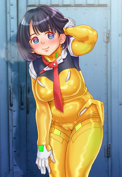 流行りには乗っていこう! というコトで金色のノーマルスーツの某人妻エースパイロットを描いてみました♪
 (*'∇`)ノ ♪ 

もうなんかいろいろ遅刻のような気がしないでもないけど… (;^_^A 