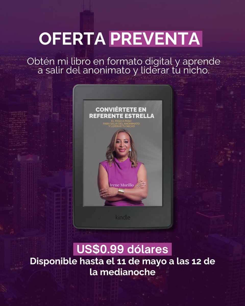 🚀 ¡Aprovecha la oferta especial de la versión digital de mi libro Conviértete en Referente Estrella. Adquiérelo a precio especial de solo US$0.99 en este enlace: amzn.eu/d/6tlOW7C