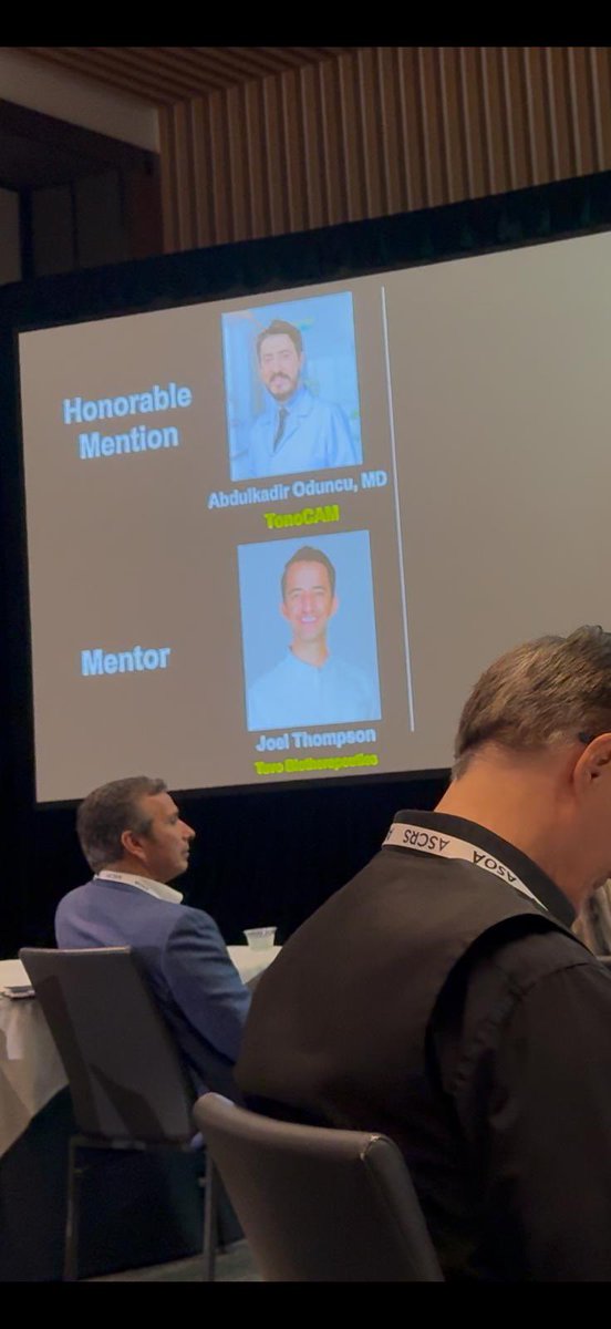 GlaucoT3's tweet image. ASCRS SightLine 2025 

We’re proud to receive the Honorable Mention award with Tonocam!

Developed in Turkey, Tonocam turns smartphones into non-contact, AI-powered tonometers.
No AirPuff. No touch. Just a phone #ASCRS #SightLine #MedTech #Glaucoma #innovation