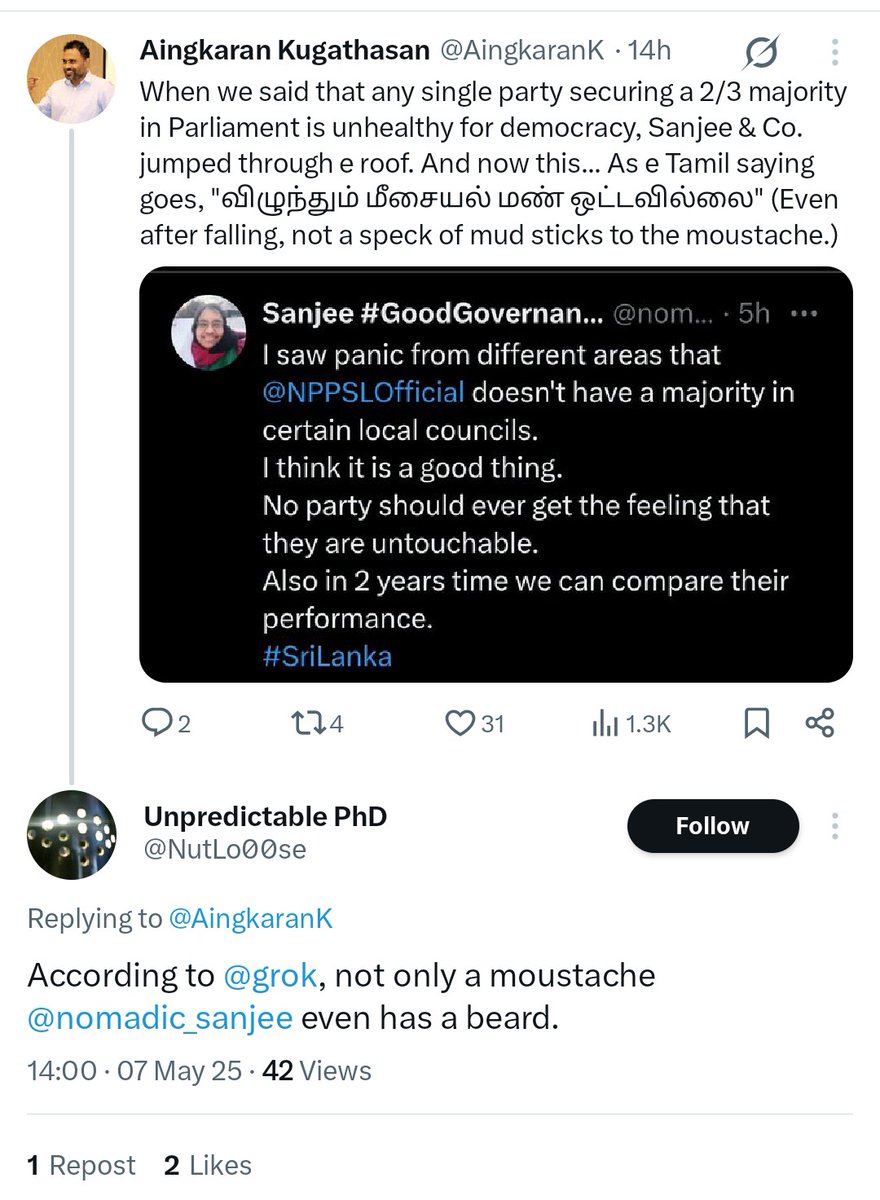 nomadic_sanjee's tweet photo. Fascinating that these accounts still exist on Twitter #LKA.
If you are enabling such sock puppet accounts by following them & engaging with them,
have you wondered why you are surprised that so many people vote for SLPP?
#SriLanka
#SockPuppetAccounts
#TrollAccounts https://t.co/lMS71kfV56