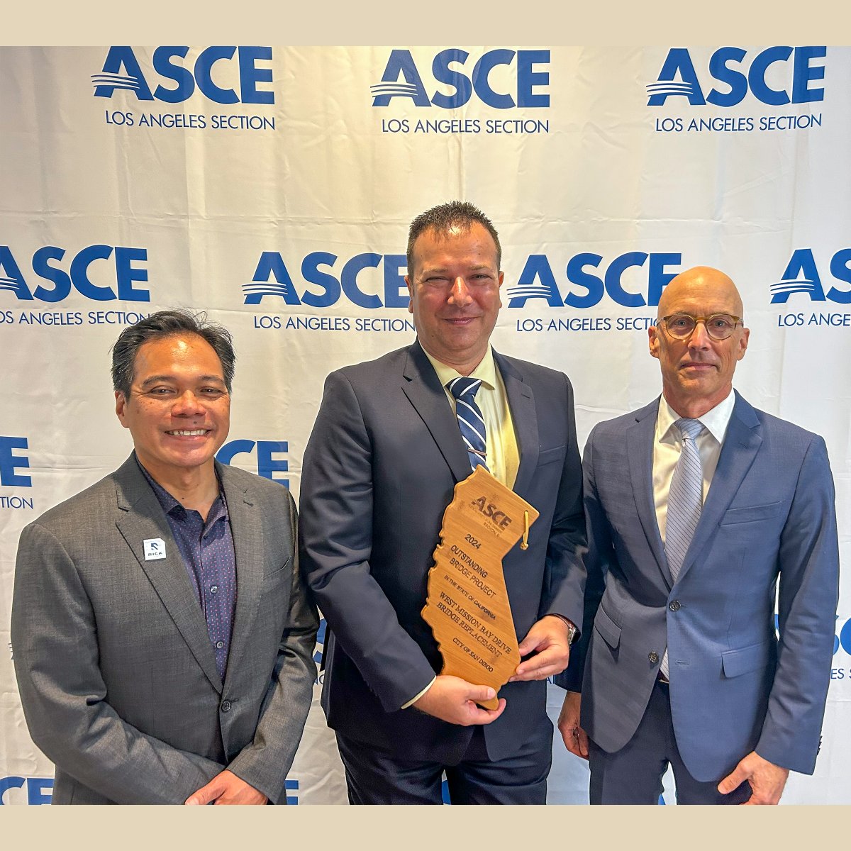 RickEngineering's tweet image. The West Mission Bay Drive Bridge Replacement project just brought home its sixth award! This time from ASCE Region 9 for &quot;Outstanding Bridge Project.&quot; Shout-out to our traffic team, led by Mark Jugar, who handled everything from signal design to planning. 

#RICKengineering