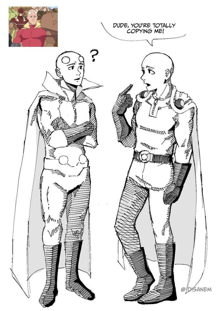 Saitama meets two punch man #OnePunchMan #INVINCIBLE