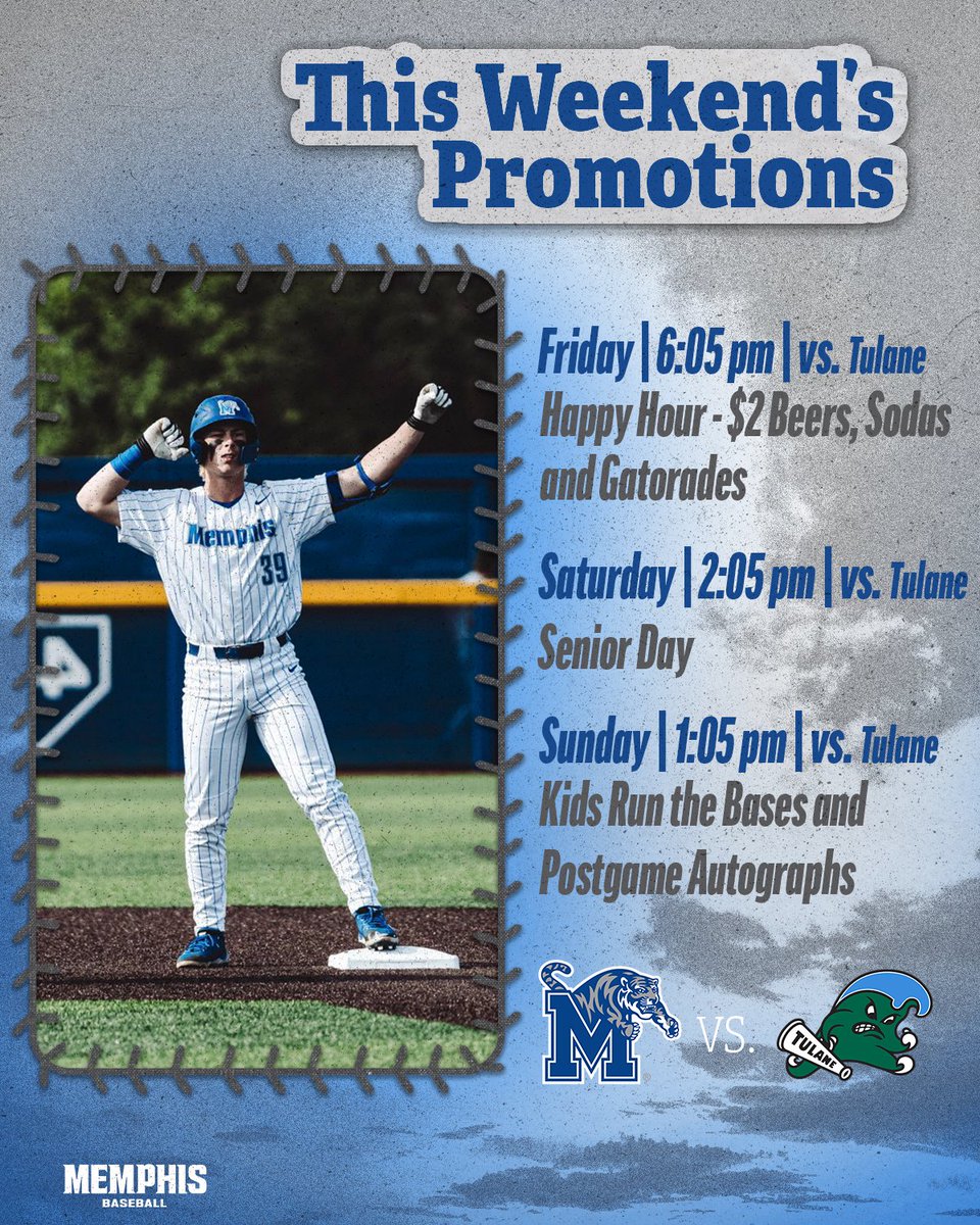 Final home series of the year 🔜

🎟gotigersgo.me/25BSBSingleTix

#GoTigersGo | #MemphisRising