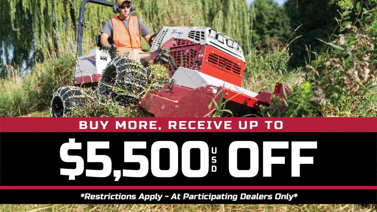 Tackle the toughest terrain—and save while you do it. Right now, get up to $5,500 OFF Ventrac accessories on qualifying purchases. Whether it’s extreme slopes or uneven ground, Ventrac + tire chains + slope gauge + the right attachments = game changer 💪

*Restrictions Apply -