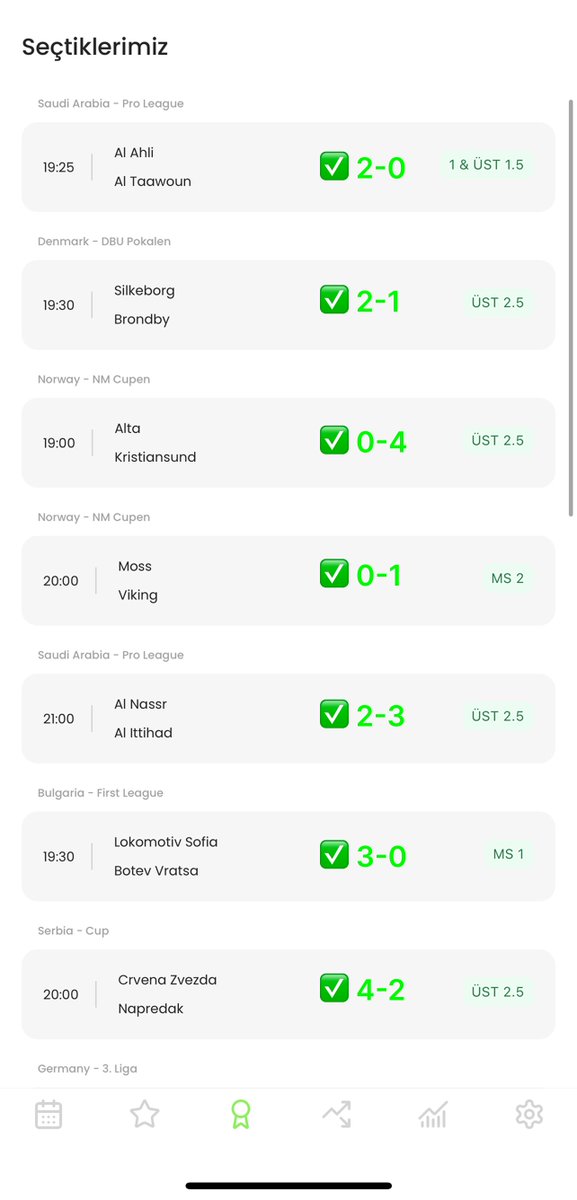 Bugünkü yapay zeka modelimizin paylaştığı maçlarda 15/17 ✅ doğru tahmin! 🎯

%88 başarını oranı! 🚀

Sende Stakegoal indir ve hemen kazanmaya başla! 🎉🎉

🔗İOS https://t.co/F0oFRcpPGe

18+ | Sorumlu bahis https://t.co/qjRQBAzYsu