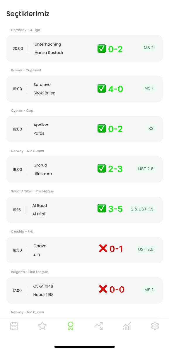 Bugünkü yapay zeka modelimizin paylaştığı maçlarda 15/17 ✅ doğru tahmin! 🎯

%88 başarını oranı! 🚀

Sende Stakegoal indir ve hemen kazanmaya başla! 🎉🎉

🔗İOS https://t.co/F0oFRcpPGe

18+ | Sorumlu bahis https://t.co/qjRQBAzYsu