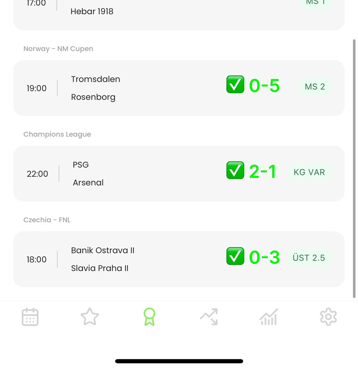 Bugünkü yapay zeka modelimizin paylaştığı maçlarda 15/17 ✅ doğru tahmin! 🎯

%88 başarını oranı! 🚀

Sende Stakegoal indir ve hemen kazanmaya başla! 🎉🎉

🔗İOS https://t.co/F0oFRcpPGe

18+ | Sorumlu bahis https://t.co/qjRQBAzYsu