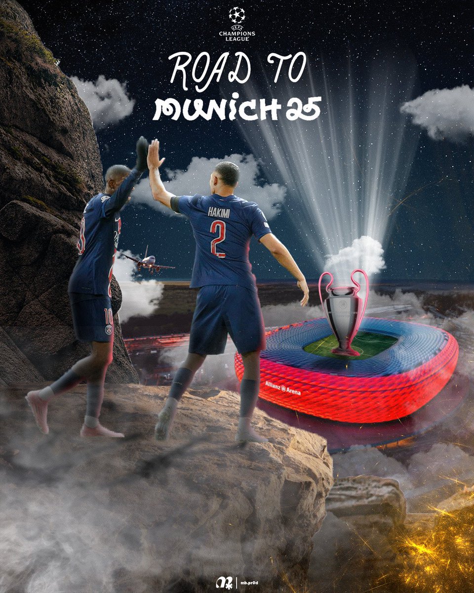 🤩LE PSG EST EN FINALE !!

✅ Les Parisiens l’ont fait ! Qualification en finale de LDC en s’imposant 2-1 face à Arsenal ! (3-1 cumulé). 

🆚 Le PSG sera opposé à l’Inter Milan le 31 mai prochain à Munich.

🏆 Pour écrire l’histoire… ROAD TO MUNICH ! ❤️💙

#PSG #PSGARS