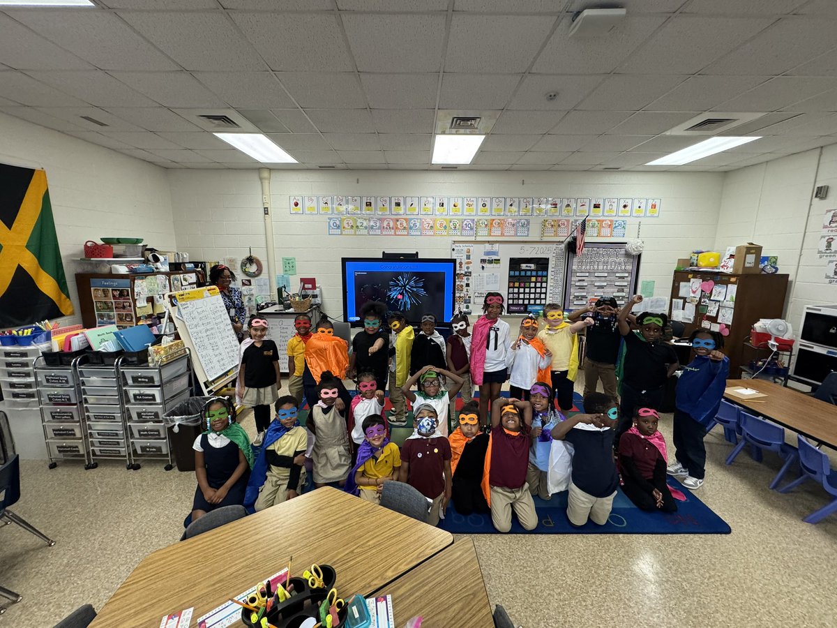 Ms.Malloy and Ms. Odom’s class are super heroes when it comes to high frequency words!