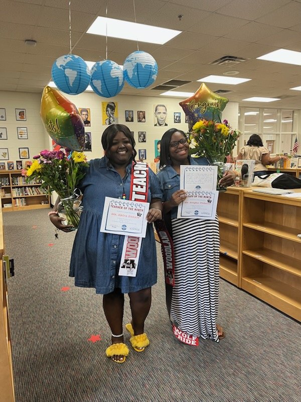 Makisha Williams (@makishawilliams) on Twitter photo Congratulations to this dynamic duo for being selected as the <a href="/WoodlandES_HCS/">Woodland Elementary School HCS</a> 2025 TOTY and ESPY, Ms. Akira Dennis & Ms. Raegan Webster! Congratulations to this dynamic duo for being selected as the <a href="/WoodlandES_HCS/">Woodland Elementary School HCS</a> 2025 TOTY and ESPY, Ms. Akira Dennis & Ms. Raegan Webster!