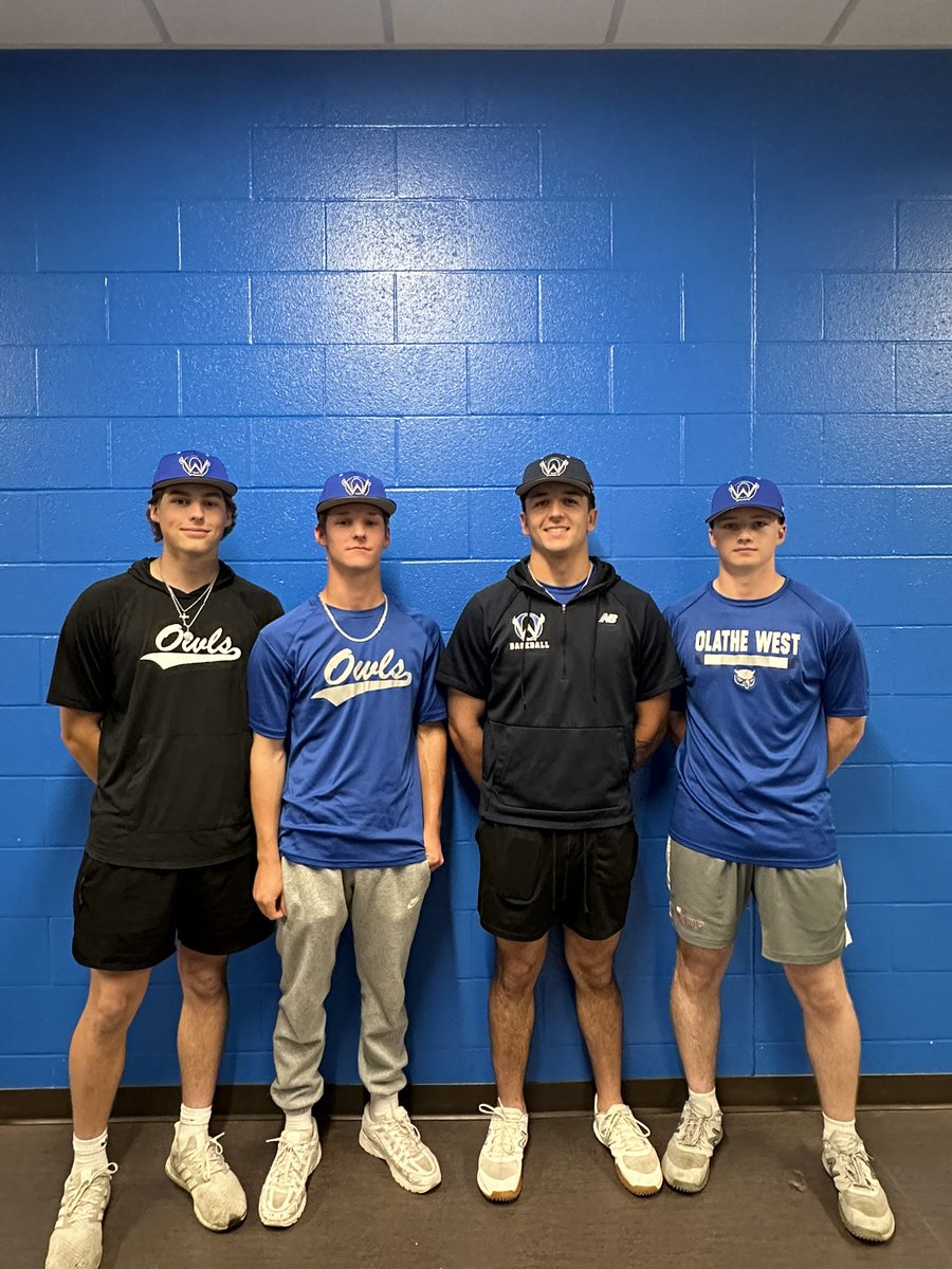 One of todays stops📍
Olathe West (6A⚾️18-2)

Olathe West has been on a tear and playing great baseball under HC Mike Zegunis. The Owls made it to the state tournament but lost in the first round and they are playing with a chip on their shoulder this year with a very talented