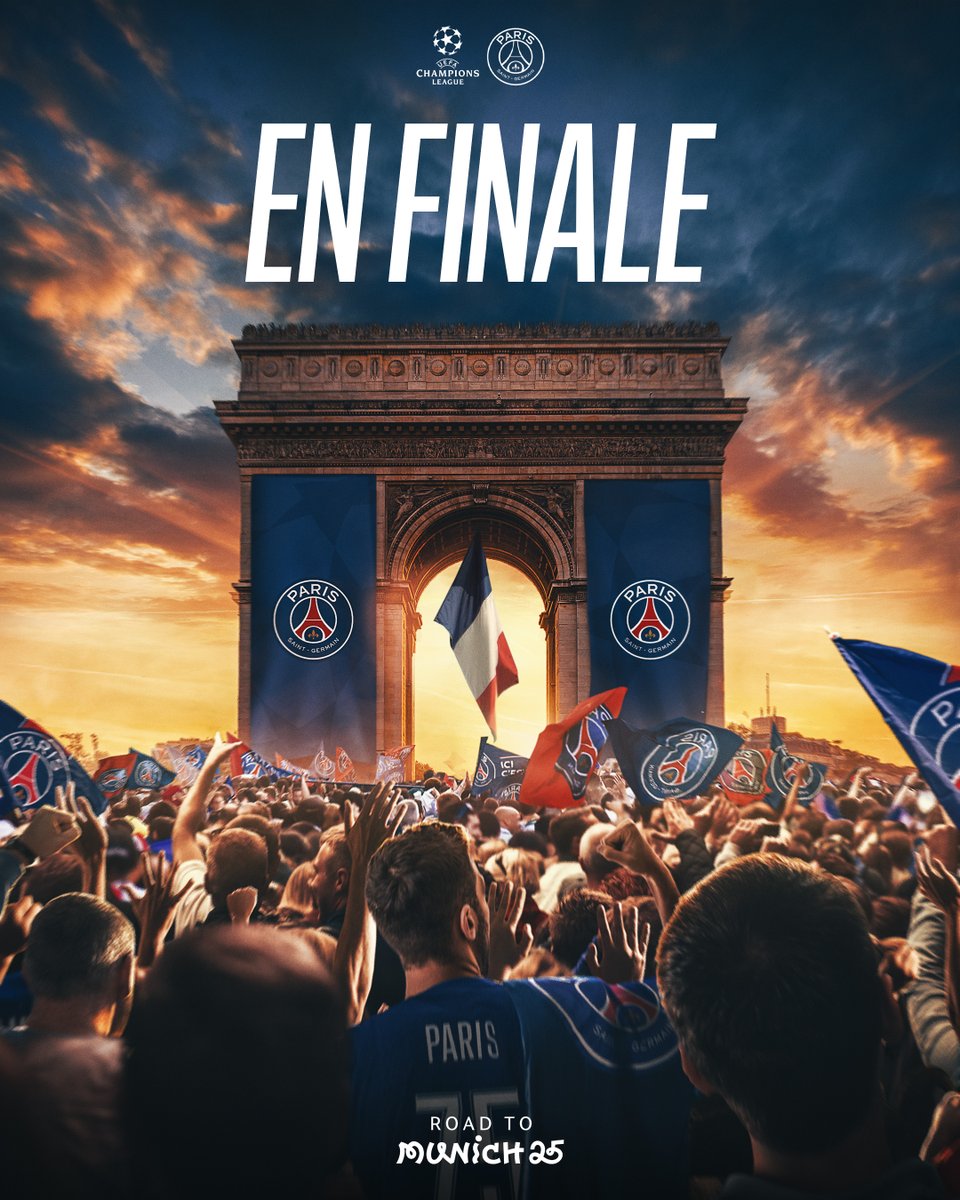 DIRECTION LA FINALE ! ❤️💙

#PSGARS I #UCL