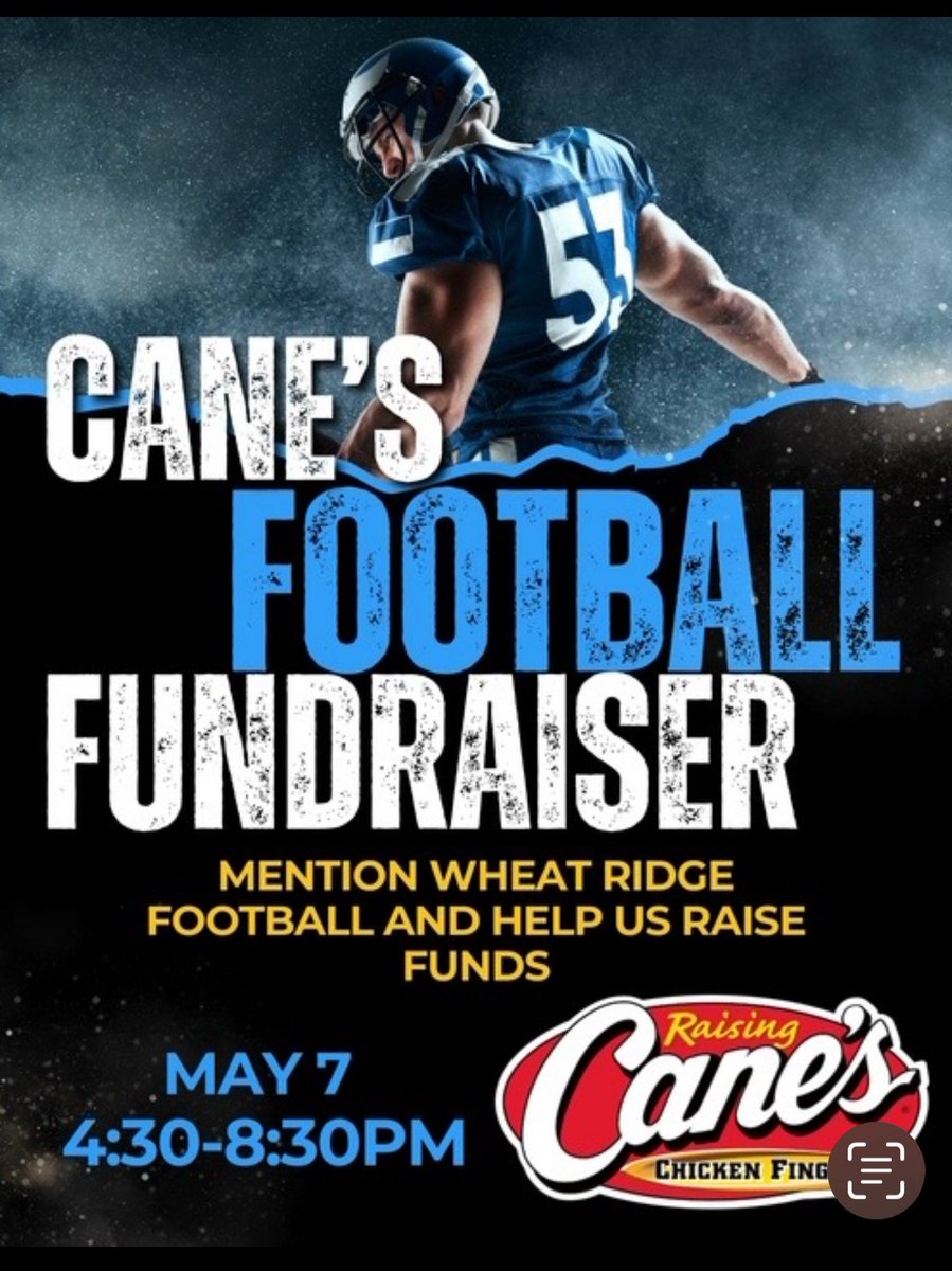 Jason Campbell (@wheatridgead) on Twitter photo #onecityonehighschool <a href="/farmerchampions/">WRHS Athletics</a> <a href="/JeffcoAthletics/">Jeffco Athletics</a> <a href="/coloradopreps/">Colorado Preps</a> Don’t forget the Wheat Ridge football fundraiser at Cane’s in Wheat Ridge tonight. Good food, helping a good group of kids. #onecityonehighschool <a href="/farmerchampions/">WRHS Athletics</a> <a href="/JeffcoAthletics/">Jeffco Athletics</a> <a href="/coloradopreps/">Colorado Preps</a> Don’t forget the Wheat Ridge football fundraiser at Cane’s in Wheat Ridge tonight. Good food, helping a good group of kids.