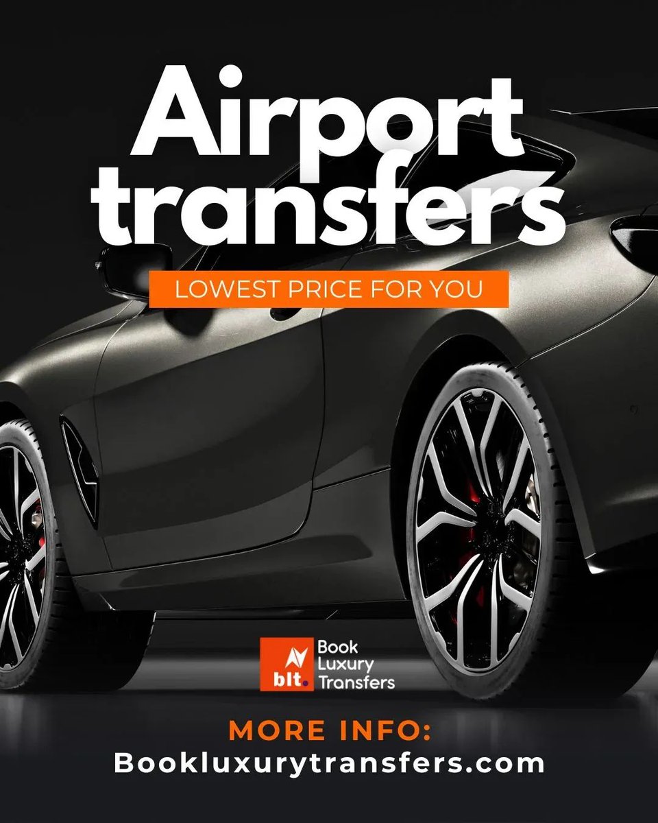 bltglobal's tweet photo. City to City Airport Transfers - Lowest Price Guaranteed!
Enjoy the comfort and convenience of a seamless city-to-city transfer at the lowest price. Whether you’re arriving or departing.

Book now and experience hassle-free airport transfers!
Visit https://t.co/WqS1FzY40W https://t.co/4IGMeC4PeI