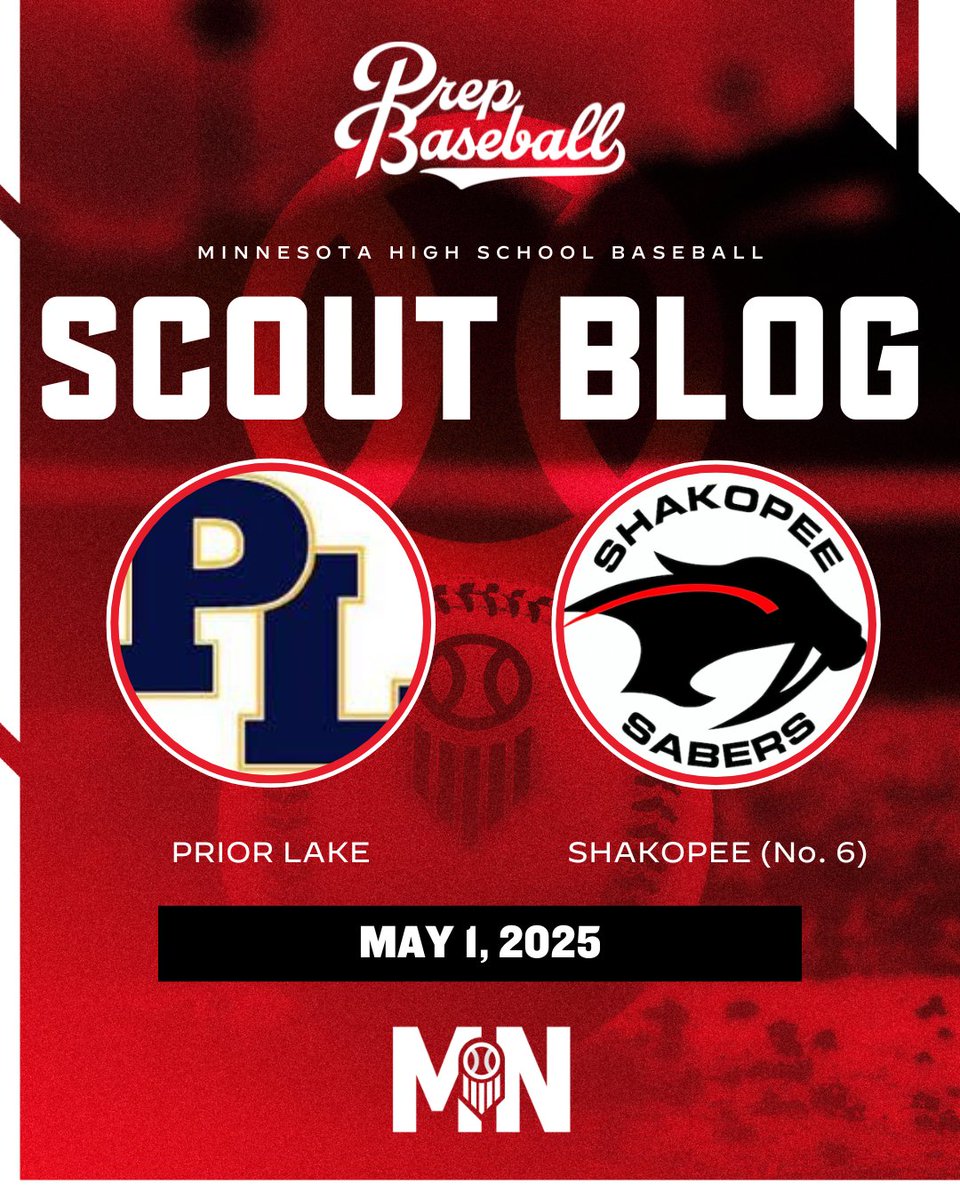 Prep Baseball Minnesota (@prepbaseballmn) on Twitter photo ๐ ๐ถ๐ป๐ป๐ฒ๐๐ผ๐๐ฎ ๐๐ถ๐ด๐ต ๐ฆ๐ฐ๐ต๐ผ๐ผ๐น: ๐๐ค๐ฐ๐ถ๐ต ๐๐ญ๐ฐ๐จ๐
Shakopee and Prior Lake faced off for the second time this season last Thursday night at Joe Schleper Stadium in Shakopee. This game saw both starting pitchers combine for 20 strikeouts before the first run crossed ๐ ๐ถ๐ป๐ป๐ฒ๐๐ผ๐๐ฎ ๐๐ถ๐ด๐ต ๐ฆ๐ฐ๐ต๐ผ๐ผ๐น: ๐๐ค๐ฐ๐ถ๐ต ๐๐ญ๐ฐ๐จ๐
Shakopee and Prior Lake faced off for the second time this season last Thursday night at Joe Schleper Stadium in Shakopee. This game saw both starting pitchers combine for 20 strikeouts before the first run crossed