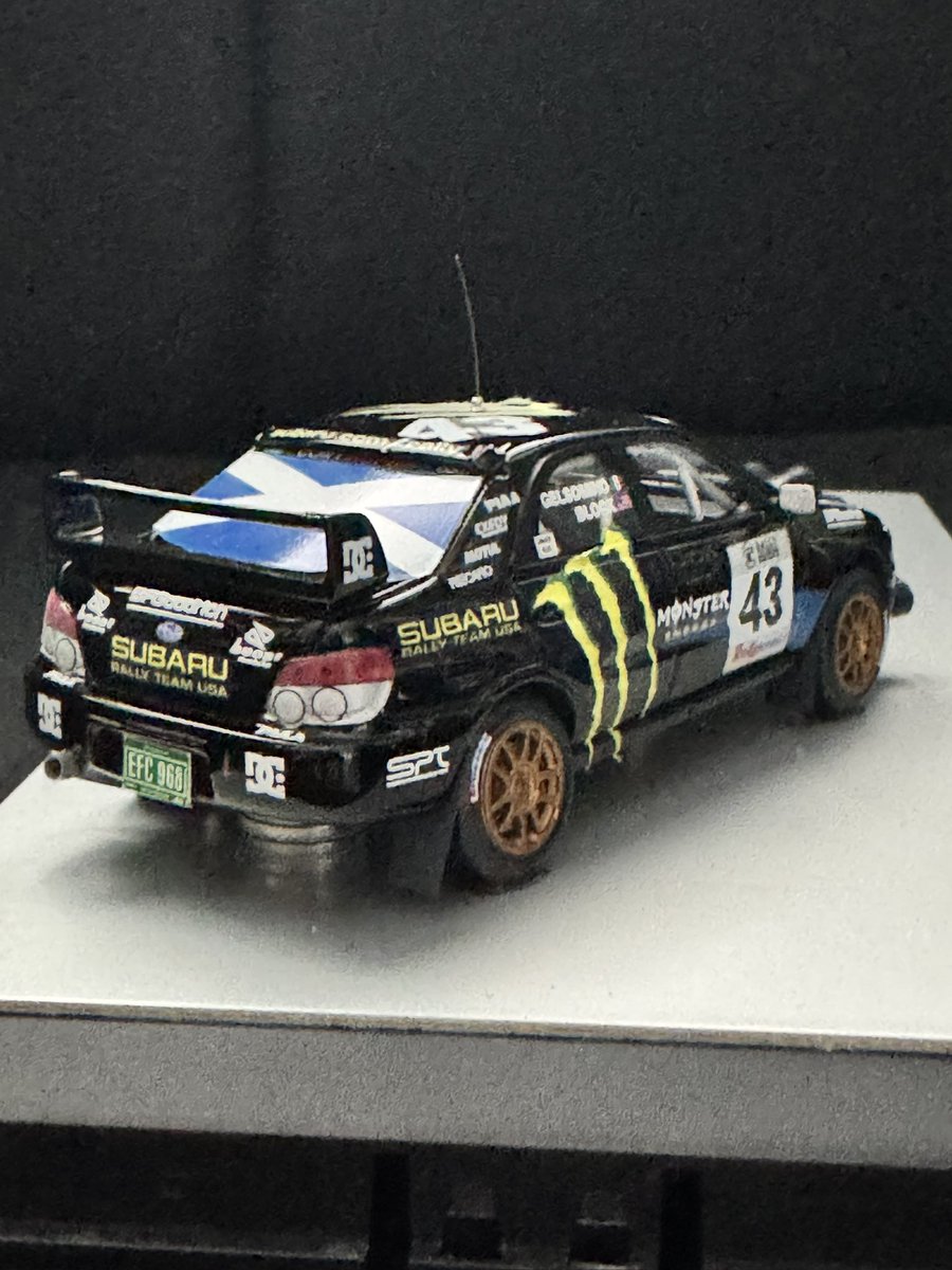 MonsterJoe's tweet image. September 22-23, 2007 Subaru Impreza WRX Sti ,Overall Winner Rally Colorado-1:12:29-0-this model was given to me by @kblock43 while having a meeting with him at his @dcshoes office as a thank you for the support as we had just started our relationship at the @xgames August 2007.