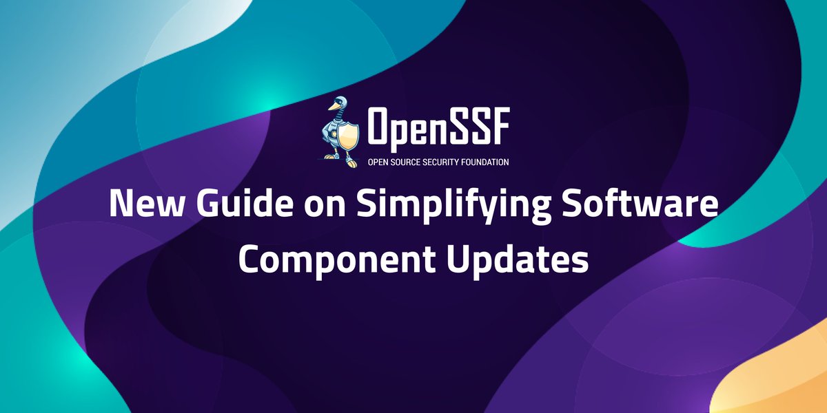 📢 The OpenSSF #BestPractices WG has released a new guide: Simplifying Software Component Updates.

Modern software is mostly reused software, often made up of thousands of OSS components.

📖 Read the blog and learn about the guide: openssf.org/blog/2025/05/0…

#OSSSecurity