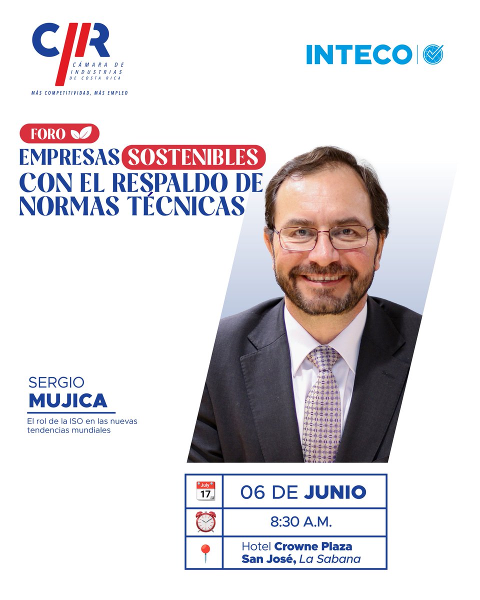 Foro Empresas Sostenibles con el Respaldo de Normas Técnica 🚀

Como Secretario General de la ISO, Sergio Mujica lidera la articulación global de estándares con un enfoque en simplificación, eficiencia y gobernanza multilateral. En su intervención abordará cómo las normas