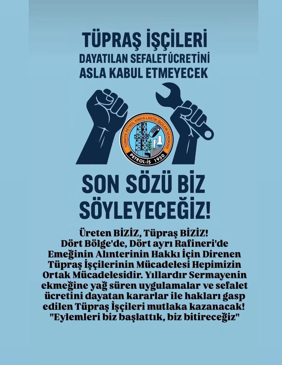 #tuprsiscisidireniyor