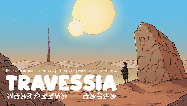 🗺️ Em Travessia, do <a href="/RaphaCPinheiro/">Rapha Pinheiro</a>, um explorador viaja sozinho pelos desertos de um planeta alienígena com seu caderno e um mapa. O que ele procura? Qual o seu destino e de onde veio? Descubra apoiando a campanha! 👉 catarse.me/travessia?ref=…