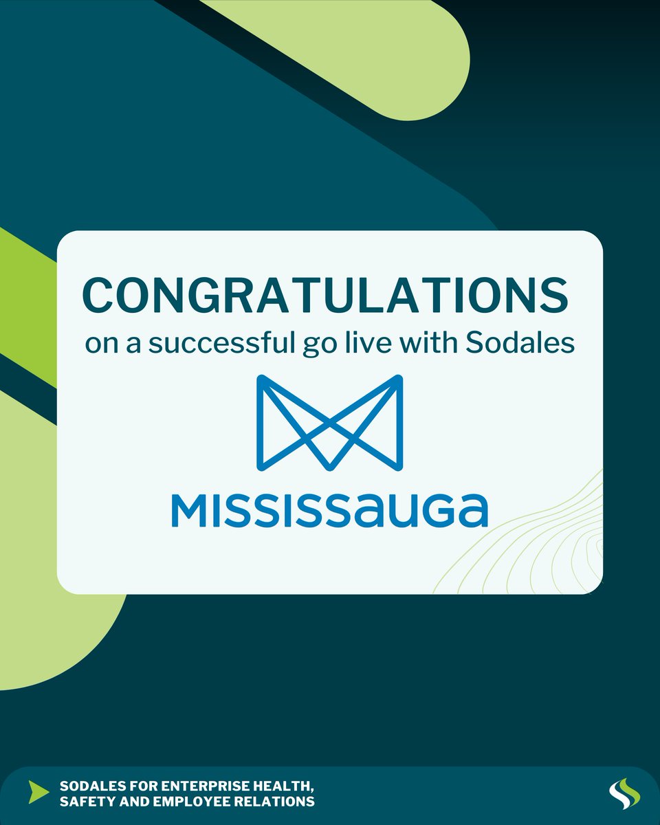 🎉 Congratulations to the City of Mississauga on another successful go-live with Sodales!
 
With Sodales they can now manage union grievances, employee complaints and disciplinary actions with consistency &amp; confidence!
 
#EmployeeRelations #ModernCompliance #LaborRelations