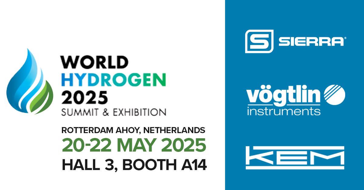 sierraflow's tweet image. Sierra is excited to announce that we are exhibiting our QuadraTherm and TM500 mass flow meter solutions for Hydrogen at the World Hydrogen 2025 Summit &amp;amp; Exhibition, May 20-22, in Rotterdam Ahoy, Netherlands (Hall 3, Booth A14). Learn more bit.ly/42KgFyi