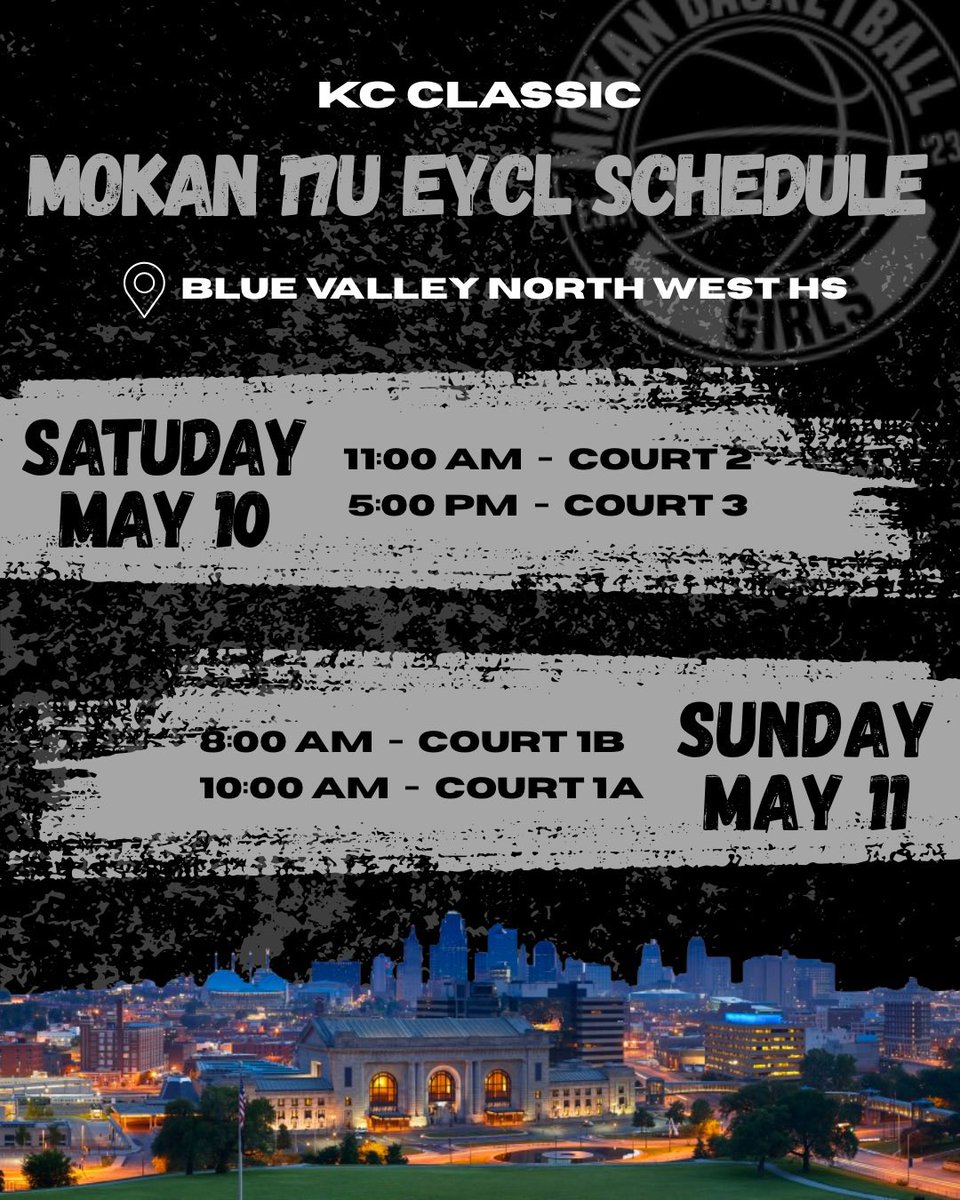 Hometown tourney‼️ Playing in KC this weekend, come check us out ⬇️⬇️
<a href="/MokanGirls/">Mokan Girls Basketball</a> <a href="/DruWheatcroft/">Dru Wheatcroft</a> <a href="/Dylan_Evans85/">Dylan Evans</a>