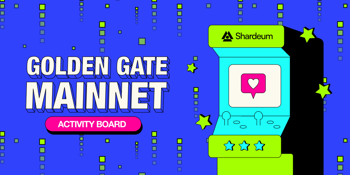 shardeum's tweet photo. Introducing Golden Gate Activity Board 🎰

Join in by interacting with the Shardeum Mainnet through simple onchain &amp; offchain activities.

👉 Connect your wallet
💥 Check for new tasks everyday
💸 Win daily $SHM rewards

Get started now: https://t.co/wC77tJ7NPY https://t.co/plBdg8ri9a