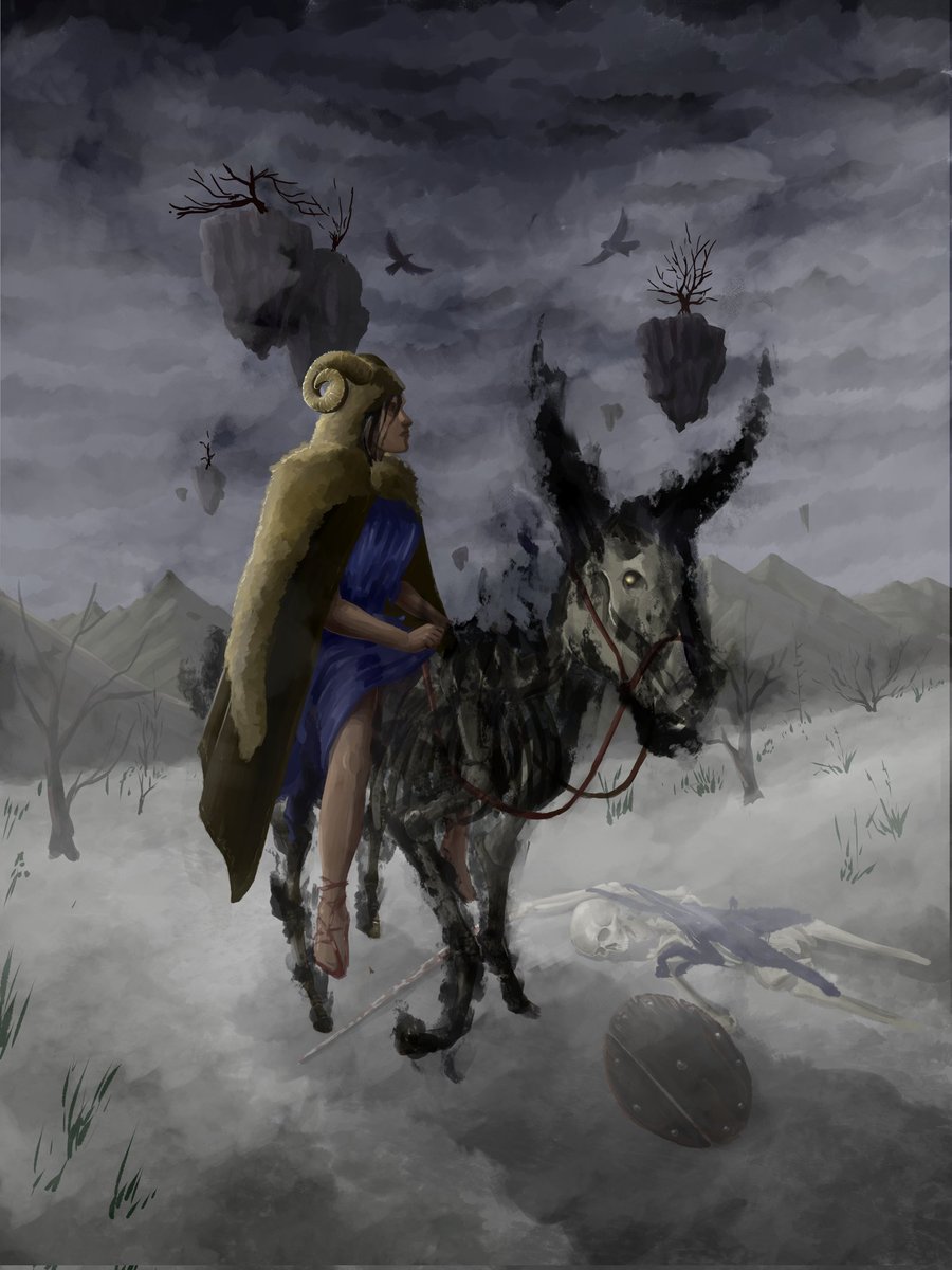 Illustration retravaillée pour mon roman