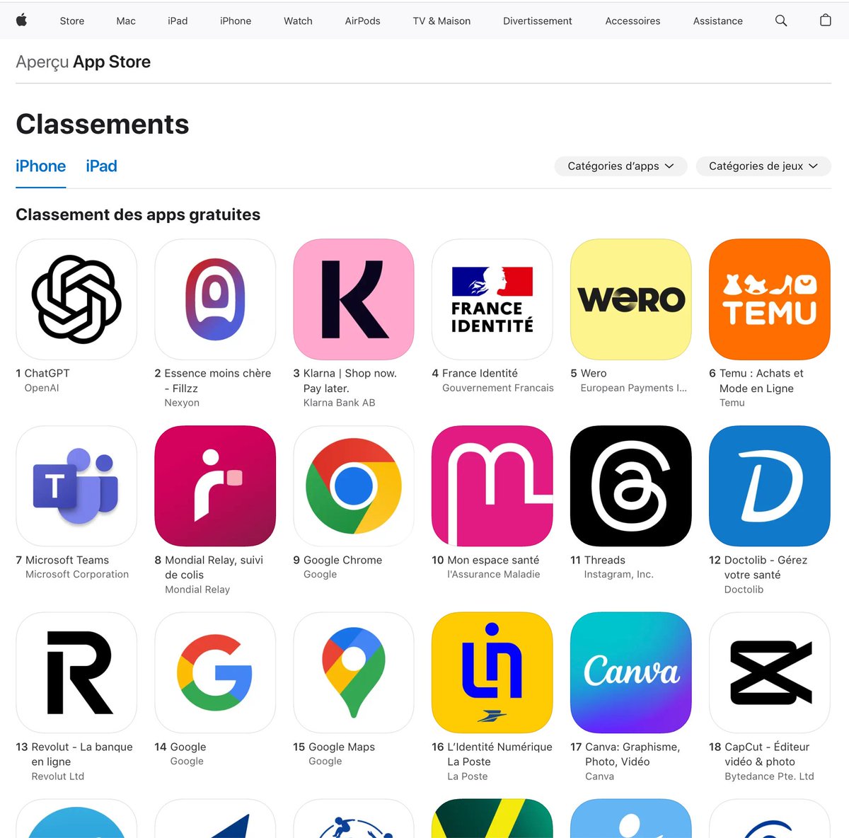 Merci <a href="/Dealabs/">Dealabs.com</a> 🤯
Juste derrière ChatGPT