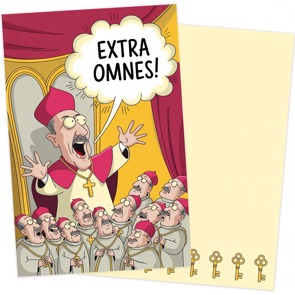 CatholicHonesty's tweet image. #extraomnes #everybodyout #conclave 
#ideogram #AIart