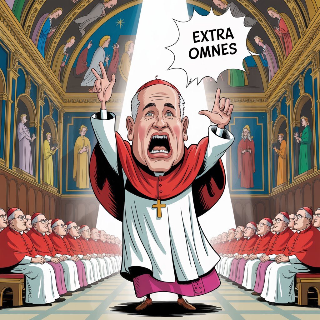 CatholicHonesty's tweet image. #extraomnes #everybodyout #conclave 
#ideogram #AIart