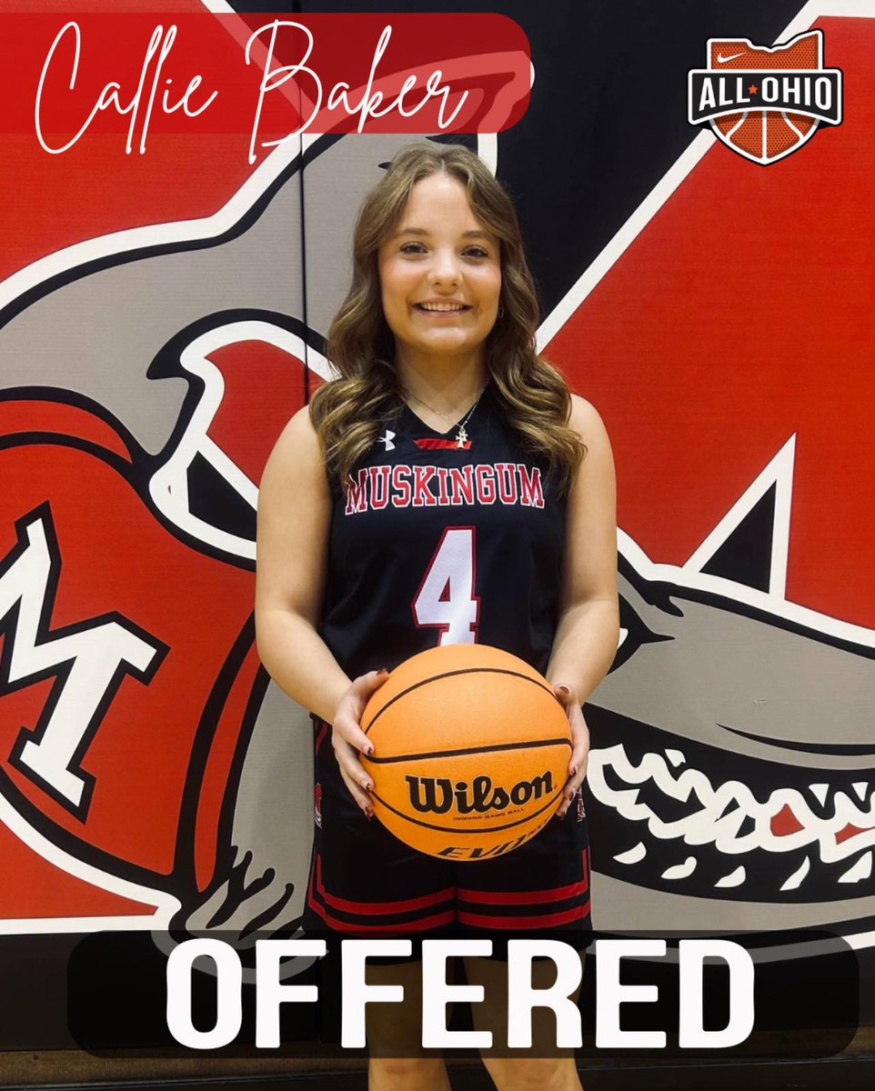 Callie Baker (@calliebaker26) on Twitter photo Thank you <a href="/CoachNandyJ/">Nandy Jr.</a> & <a href="/MuskingumWBB/">Muskingum Basketball</a> for the great visit today! I am incredibly honored and grateful to have received an offer!!
<a href="/AllOhioGirls/">All Ohio Girls Basketball</a> Thank you <a href="/CoachNandyJ/">Nandy Jr.</a> & <a href="/MuskingumWBB/">Muskingum Basketball</a> for the great visit today! I am incredibly honored and grateful to have received an offer!!
<a href="/AllOhioGirls/">All Ohio Girls Basketball</a>