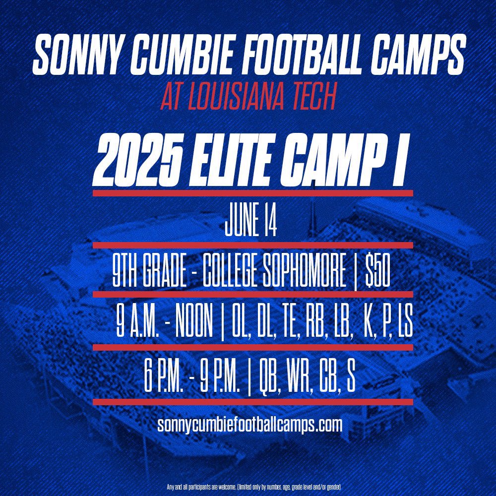 I’m honored to receive a camp invitation from <a href="/C_Arnick28/">COACH ARNICK ⚡️</a> <a href="/LATechFB/">LA Tech Football 🏈</a>