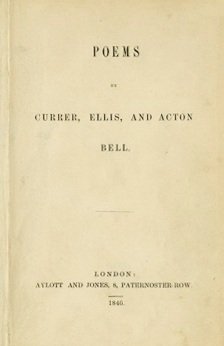 #otd 1846 the first copies of Poems By Currer, Ellis And Acton Bell arrived at Haworth Parsonage. It was the first book by Charlotte, Emily and Anne Bronte, the first step to literary immortality.