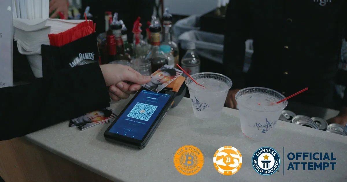 Bitcoin Magazine (@bitcoinmagazine) on Twitter photo NEW: <a href="/TheBitcoinConf/">The Bitcoin Conference</a> aims to set GUINNESS WORLD RECORDS for #Bitcoin payments ⚡️
The attempt will take place live during the conference in Las Vegas!
Read more 👉 bm.b.tc/world-record NEW: <a href="/TheBitcoinConf/">The Bitcoin Conference</a> aims to set GUINNESS WORLD RECORDS for #Bitcoin payments ⚡️
The attempt will take place live during the conference in Las Vegas!
Read more 👉 bm.b.tc/world-record