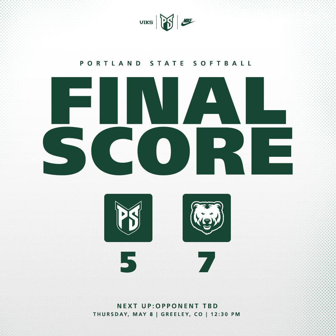 Final from Greeley.

Back tomorrow at 12:30pm PT / 1:30pm MT

#GoViks | #DefendTheShip