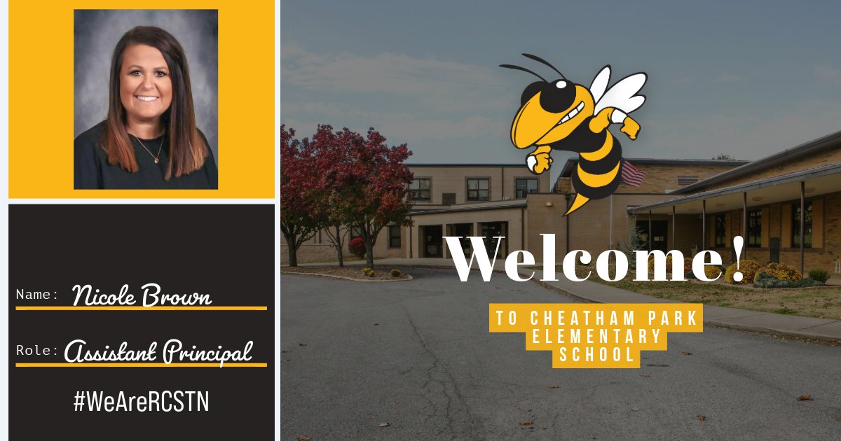 Nicole Brown has accepted the position of Assistant Principal at Cheatham Park Elementary School,

rcstn.net/district-news-…